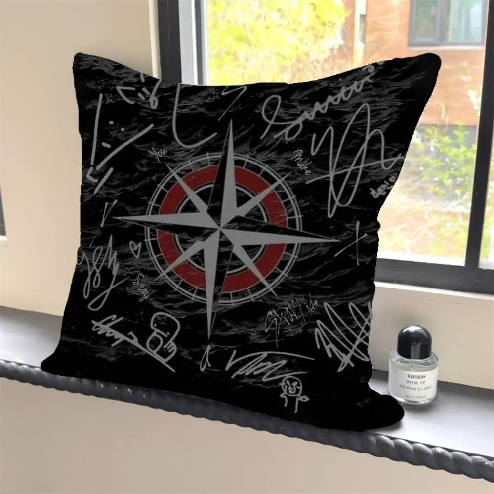 1PC KPOP S-Stray K-Kids Kissenbezug Quadrat Schlafzimmer Sofa Freizeit Komfort Kissen Auto Dekoration – Detail 4
