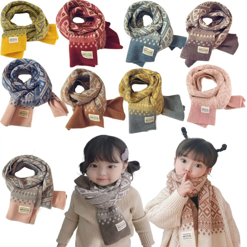 턱받이 열 목 워머 방풍 두꺼운 어린이 겨울 스카프, 스냅 패스너, 소년 소녀 ..