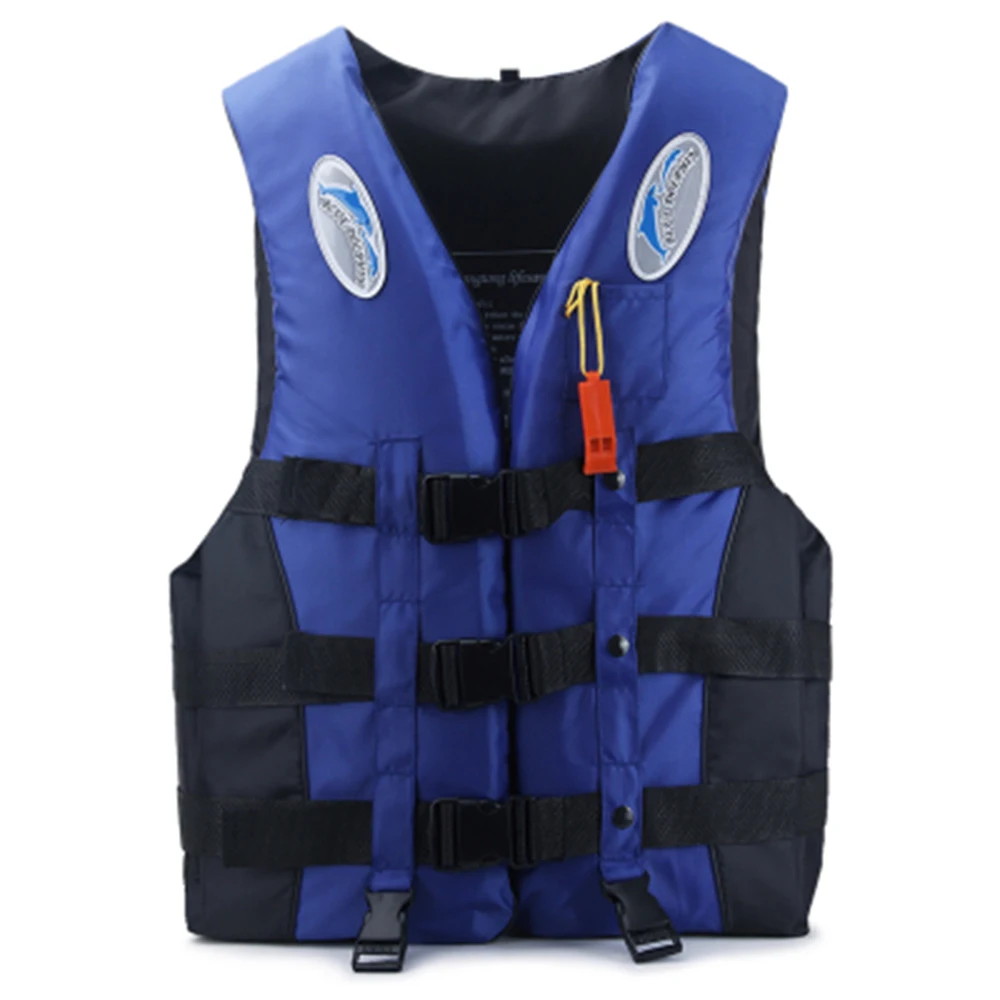 Outdoor Adult Swimming Boating Driving Life Jacket Adjustable Buoyancy Survival Suit Polyester Children Life Vest With Whistle 5 packs stainless steel whistle loud metal whistles with lanyard professional referees whistle coaches lifeguards survival sport