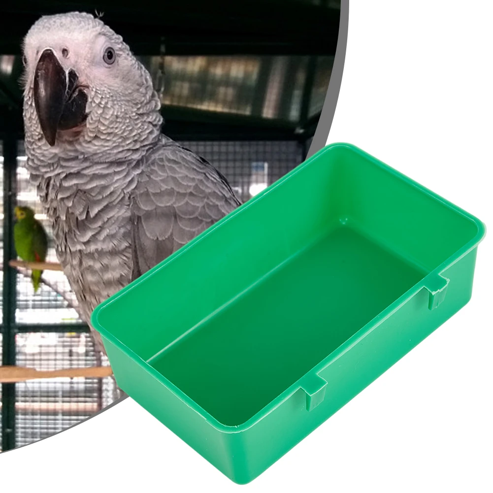 

Bird Water Bath Tub Pet Bird Bowl Parrots Parakeet Birdbath Cage Hanging Parrot Cage Pet Bird Bath Tub Accessories