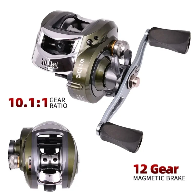 

The New Metal Water Drop Wheel 19+1BB Axis Fishing Reel 10.1:1 Sea Fishing Reel Fishing Reel
