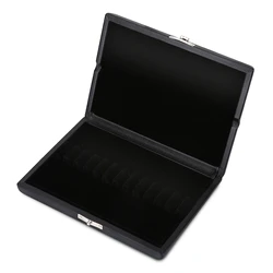 Elegant Wooden Oboe Reed Storage Box with PU Leather Cover - Holds Up to 12 Reeds (12pcs)