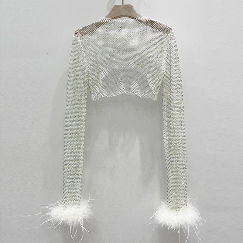 Рисунок 3 - Женская прозрачная блузка Стразы с длинным рукавом