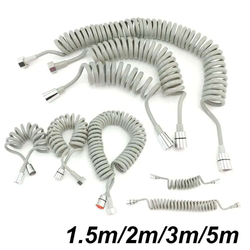 Shower Hose 1Pcs Telephone Line Spring Shower Hose Toilet Bidet Bathroom Accessories Sprayer Connect Pipe Flexible 1.5M/2M /3M/5M