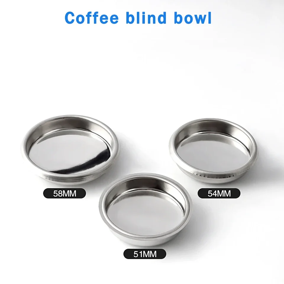 Taza Ciega De Acero Inoxidable 58 Mm - Para Limpieza Y Backflush De Máquinas De Espresso Semiautomáticas