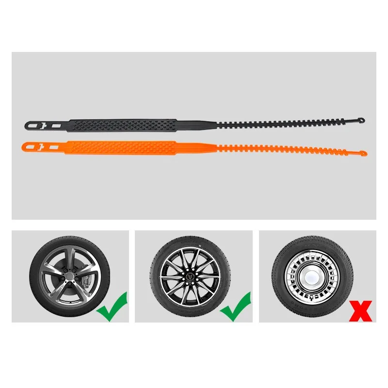 1pc Universal Traction Tire Chains Car Snow Chains Emergency Anti-Skid Tyre