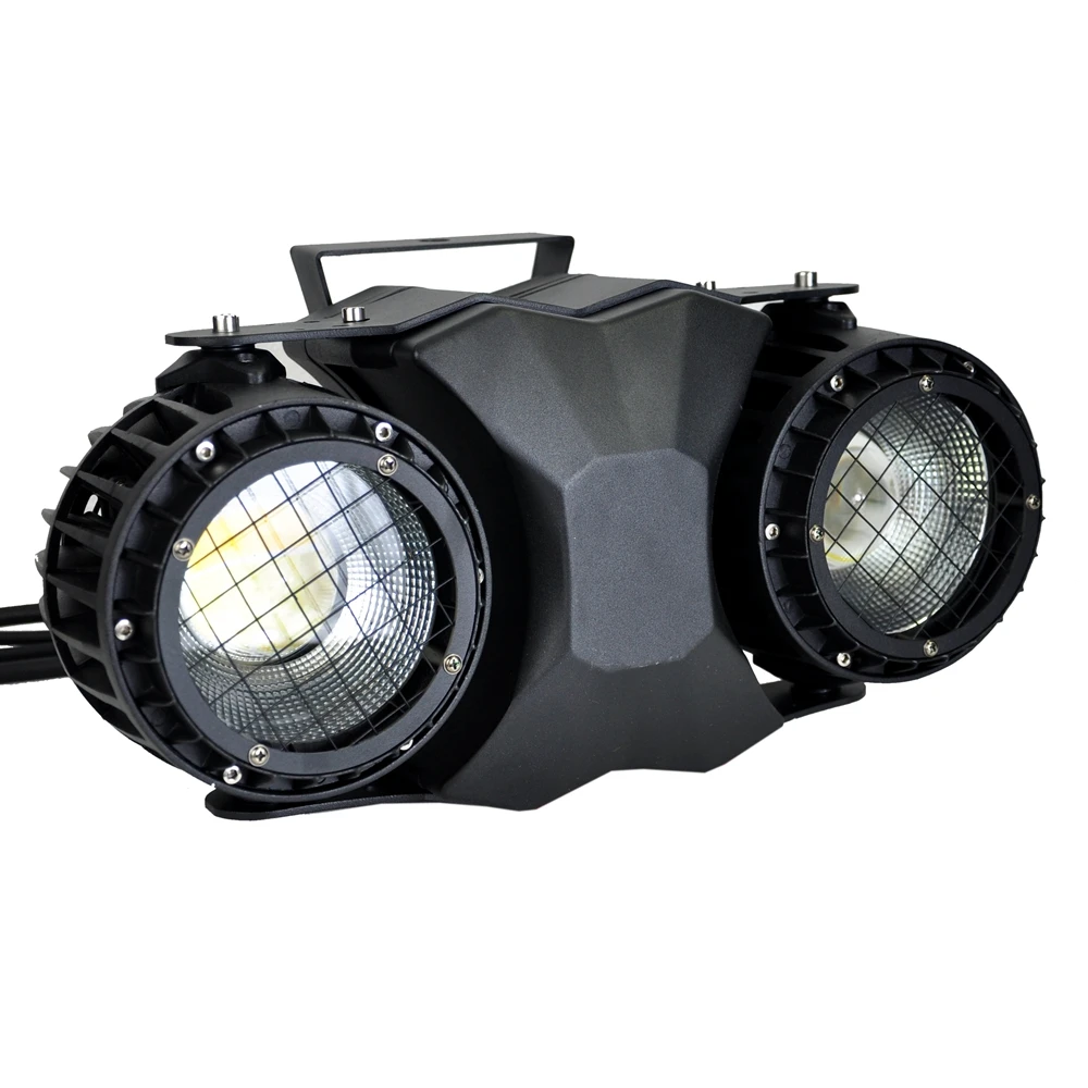TIPTOP 야외 방수 LED 블라인더 조명, 따뜻한 흰색 차가운 흰색 픽셀 색상, IP65, 2 눈, DMX512 제어, 200W