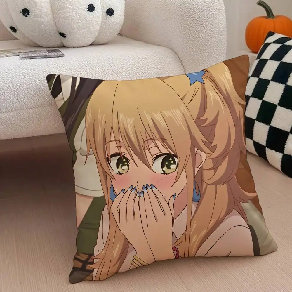 GL Anime C-Citrus Hot Kissenbezug, Anti-Dustmite-Kissenbezug, unsichtbarer Reißverschluss, seidiger kurzer Plüsch-Sofa-Kissenbezug – Detail 9