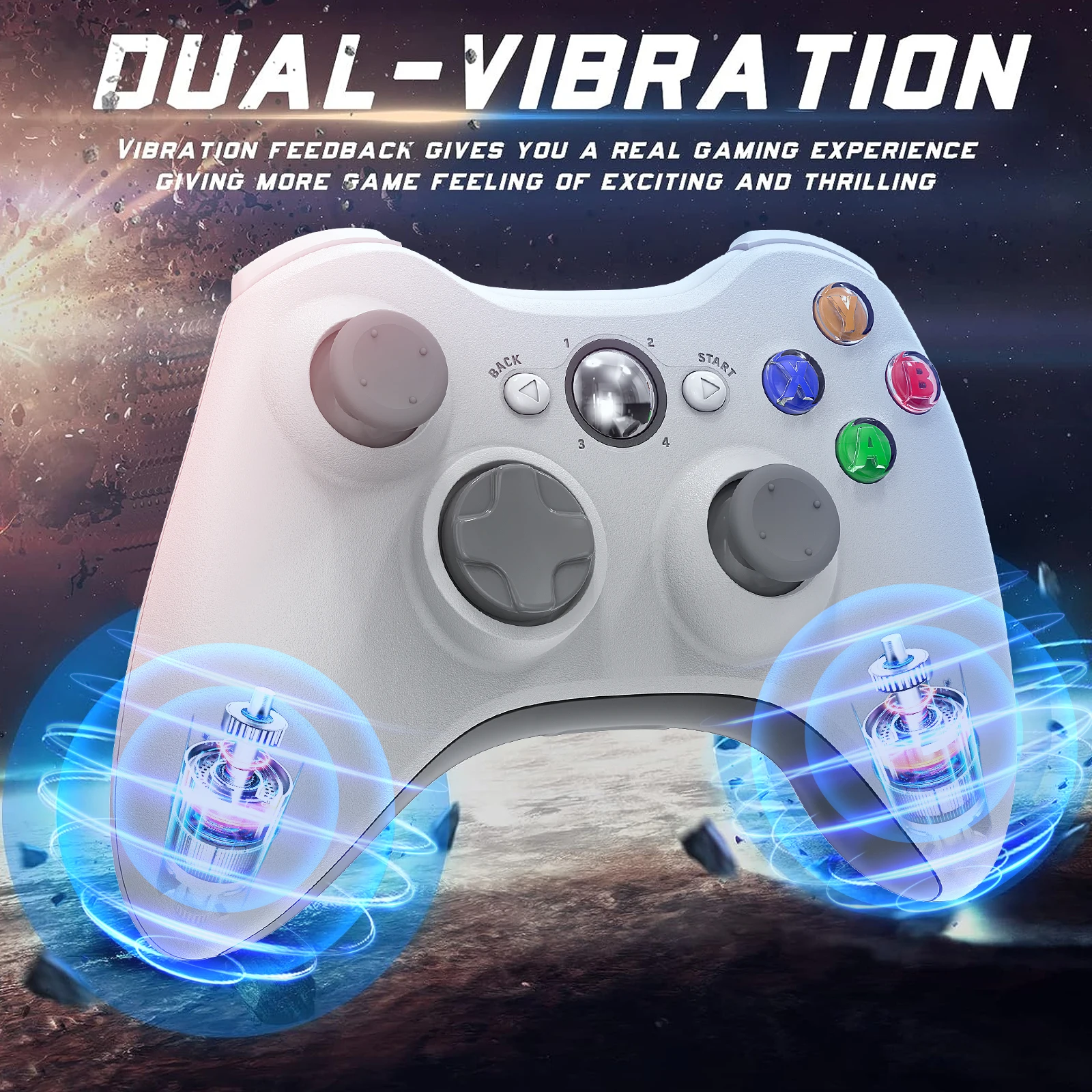 2.4G Wireless Controller for Xbox 360 & PC 5