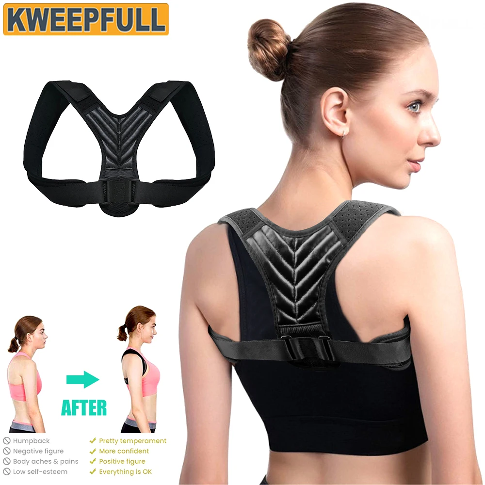 

Adjustable Posture Corrector Preventing Humpback Protection Spine Pain Relief Correction Belt Women Men Back Shoulder Support