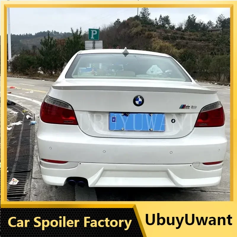 2006 2007 2008 2009 2010 Per Bmw E60 M5 520 525 528 535 Spoiler Tear Trunk Wing Spoiler Posteriore Da Abs Primer Paint Spoiler