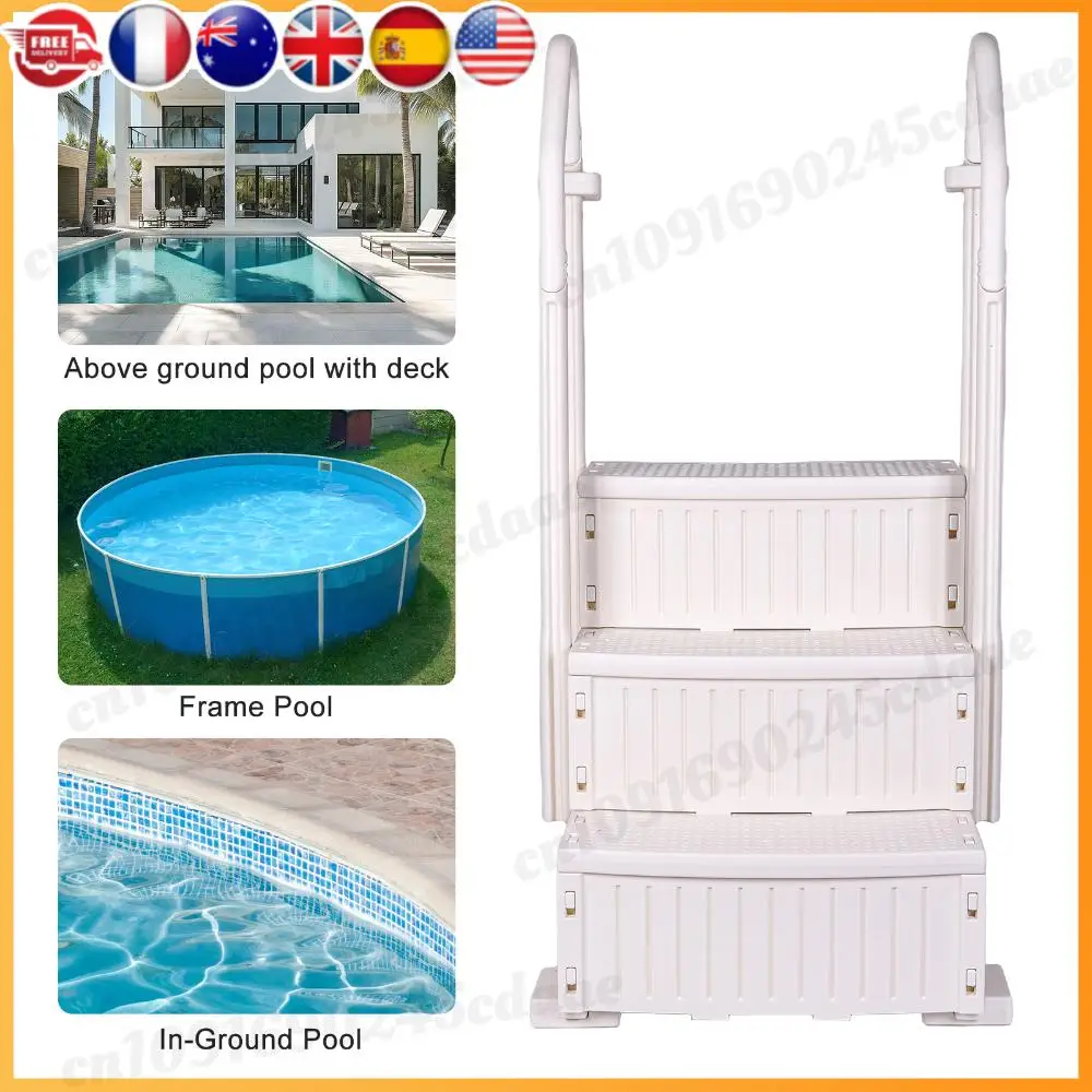 Reinforced Pool Ladder Anti-Slip Slip Resistant Pool Ladder Lightweight ...