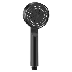 Enhanced High-Pressure Multifunction Shower Head with Adjustable Water Flow and Massage Feature (Black G746)