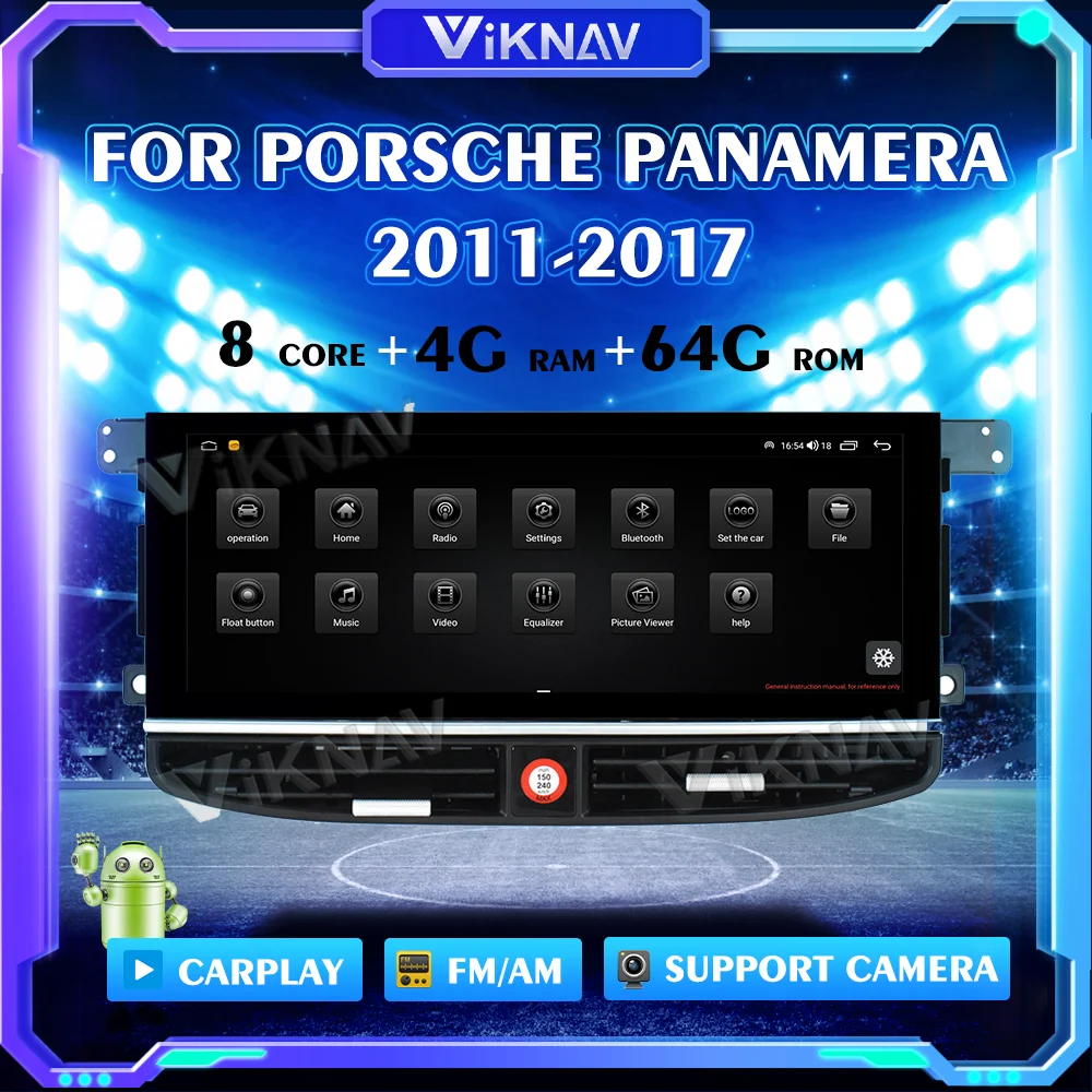 

8G+128G Car Radio Android12 For Porsche Panamera 2011-2017 Multimedia Player GPS Head unit Carplay DSP