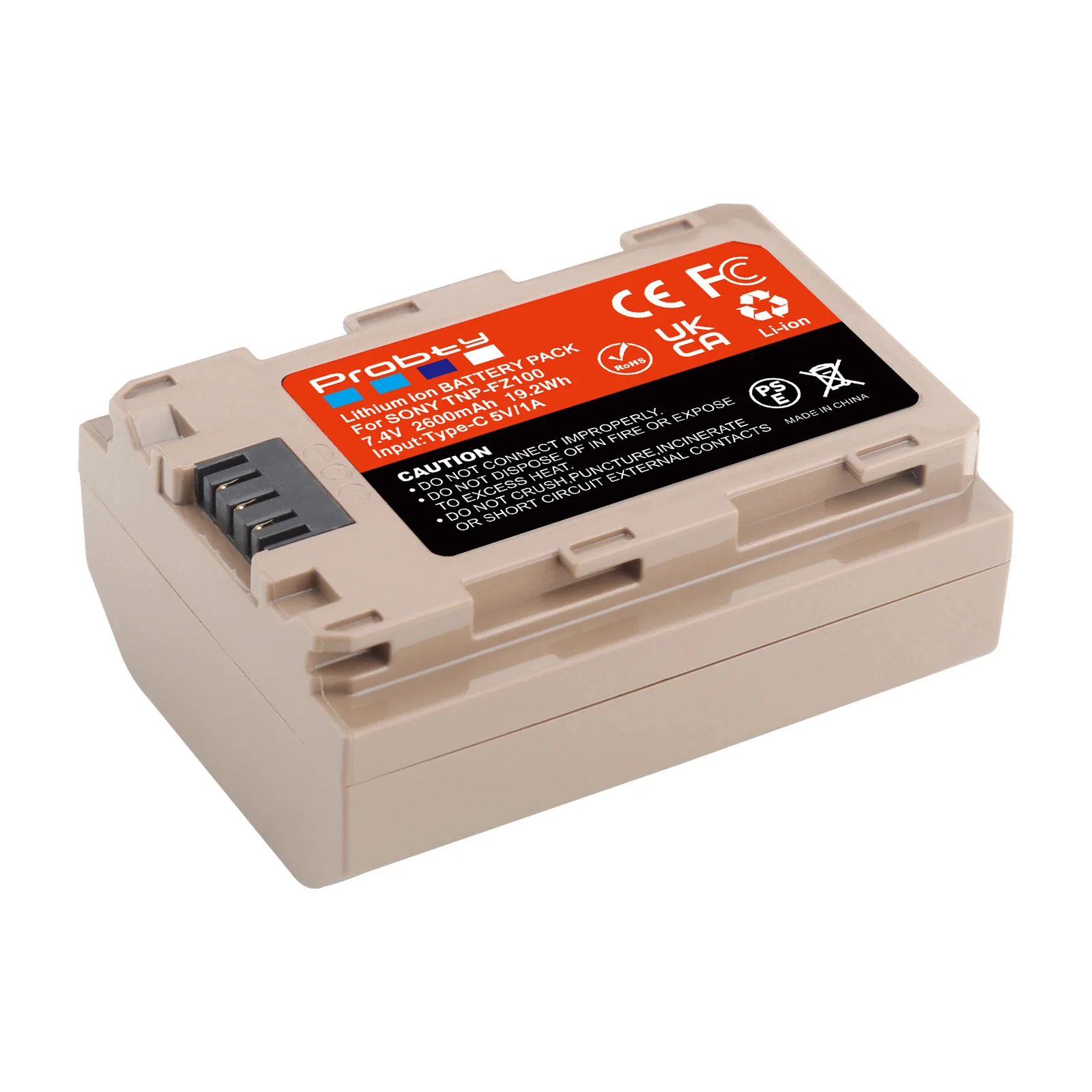 Bateria com Entrada de Carregamento tipo c Adequada para Sony A6700 Bc-qz1 Sony a9 A7r Iii a7 Iiia6600 Zv-e1 Np-fz100 Npfz100 - Image 3