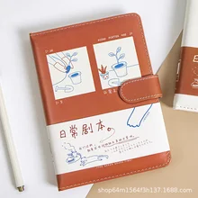 

Diary For 2022 Notepad Buckle Notebook Illustration Cover Journal Agenda Kawaii Stationery School Supplies Блокнот Ежедневник