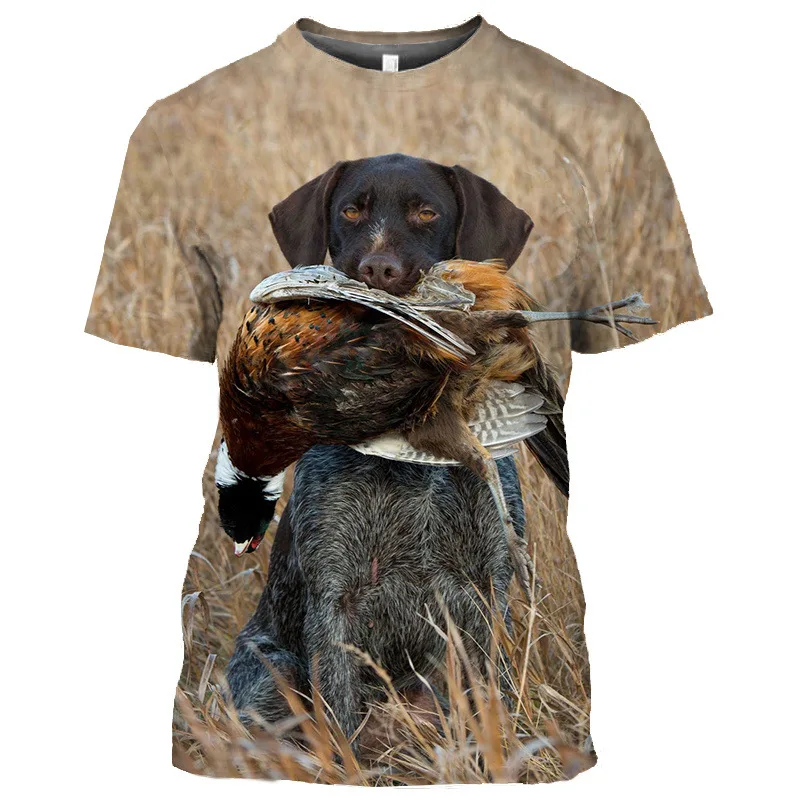 Men Camouflage Hunting T Shirt Short Sleeve Streetwear