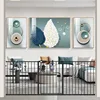 Triple Lock Door Walk Through Swinging Self Closing Security Ferrous Metal Dog Pet Small Dog Cat Suitable for Stairs Doorway 1