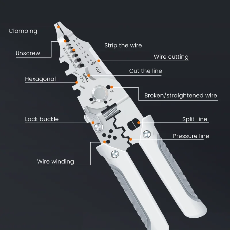 Multi-Function Automatic Wire Stripper and Crimping Tool