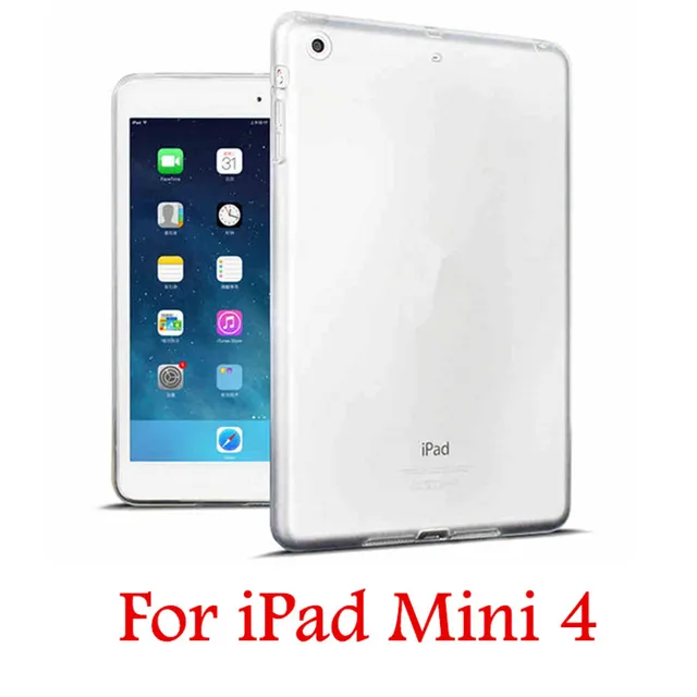 For New iPad 9.7 2017 2018 Case TPU Silicon Transparent Slim Cover for iPad Air 2 Air 1 Pro 10.5 Mini 2 3 4  Coque Capa Funda Mini 4