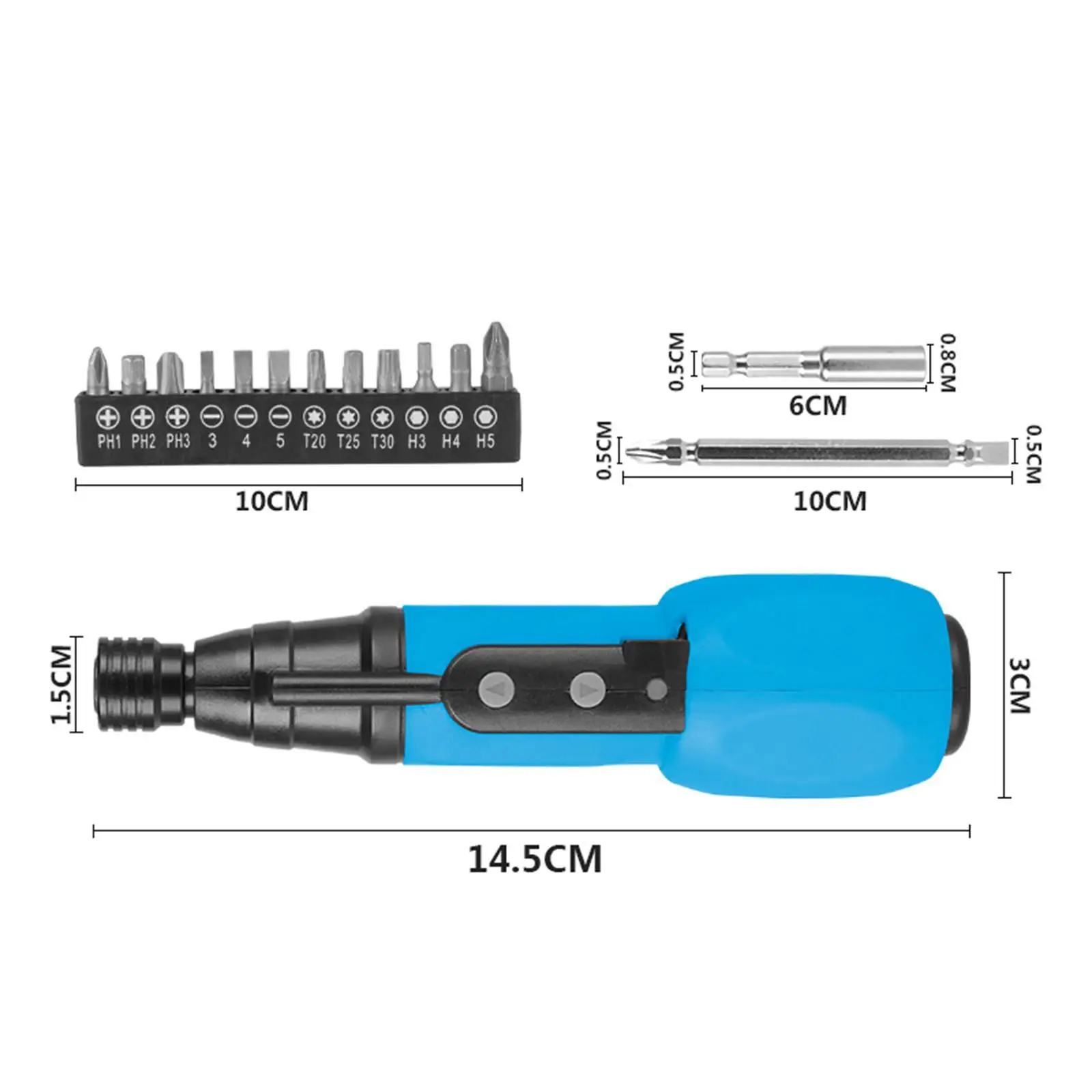 

Screwdriving Set Portable Reversible Mini Impact Screw Driver Set Electric Screwdriver Set for Cabinet Installation