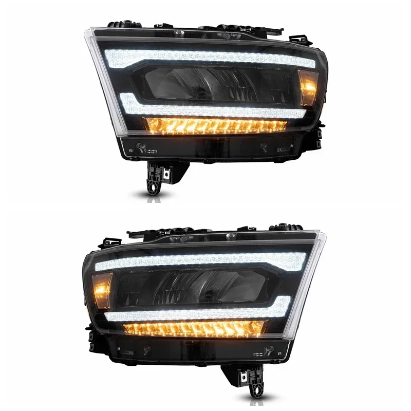 Fabbrica Vland Per Ram 1500 Tradesman/Big Horn/Laramie Quad/Rebel Crew Cab 2019-Up Faro Led Reflection Bowl Design