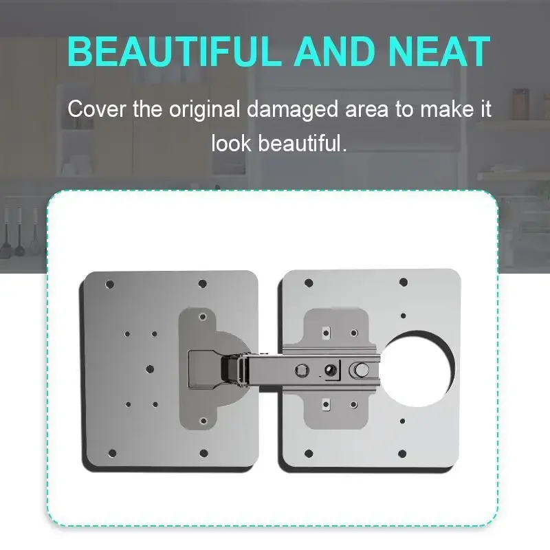 Description Picture 6 of item2pcs Hinge Repair Plate Cabinet Furniture Drawer Foldable Table Window Door Hinger Stainless Steel Plate Hardware Accessories