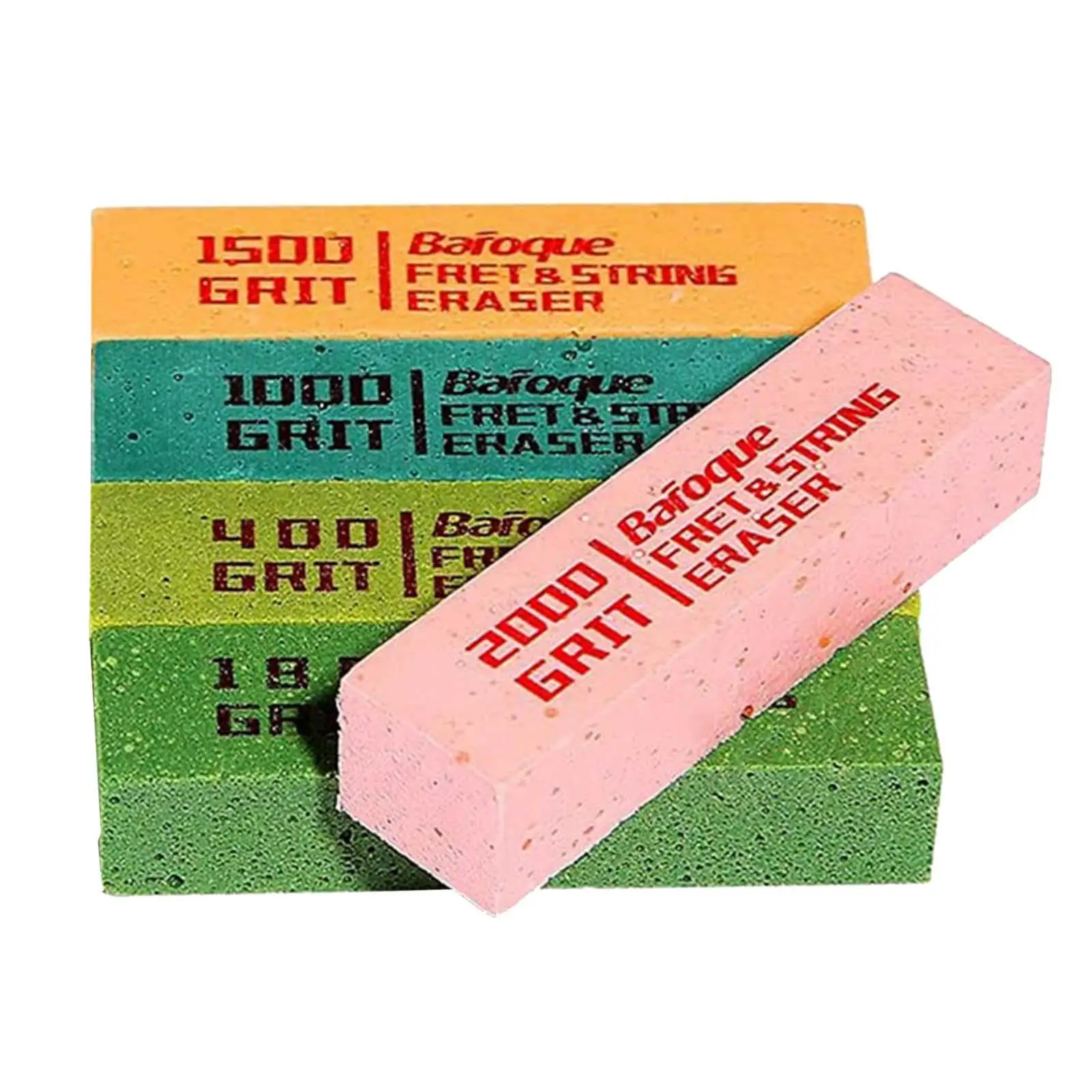 

5Pcs Guitar Fret Erasers Luthier Tools Durable Rubber Blocks Fret Polishing Cleaner for Guitar