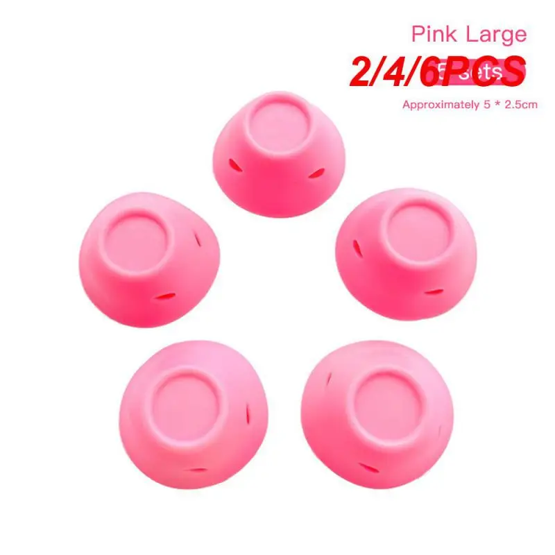 

2/4/6PCS Soft Silicone Soft Easy Curls No Thermal Damage Soft And Gentle To Hair Convenient And Easy To Use Convenient
