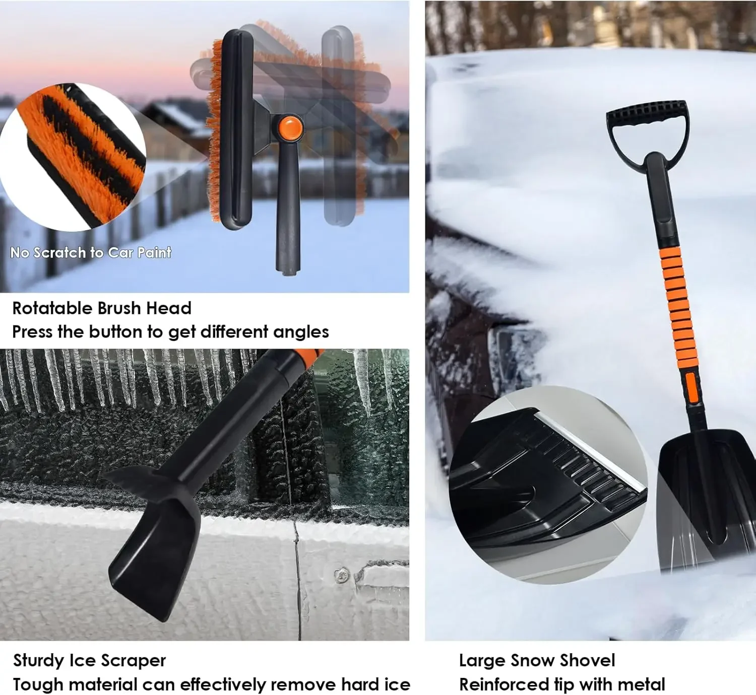 Snow Brush Ice Scraper Car Kit