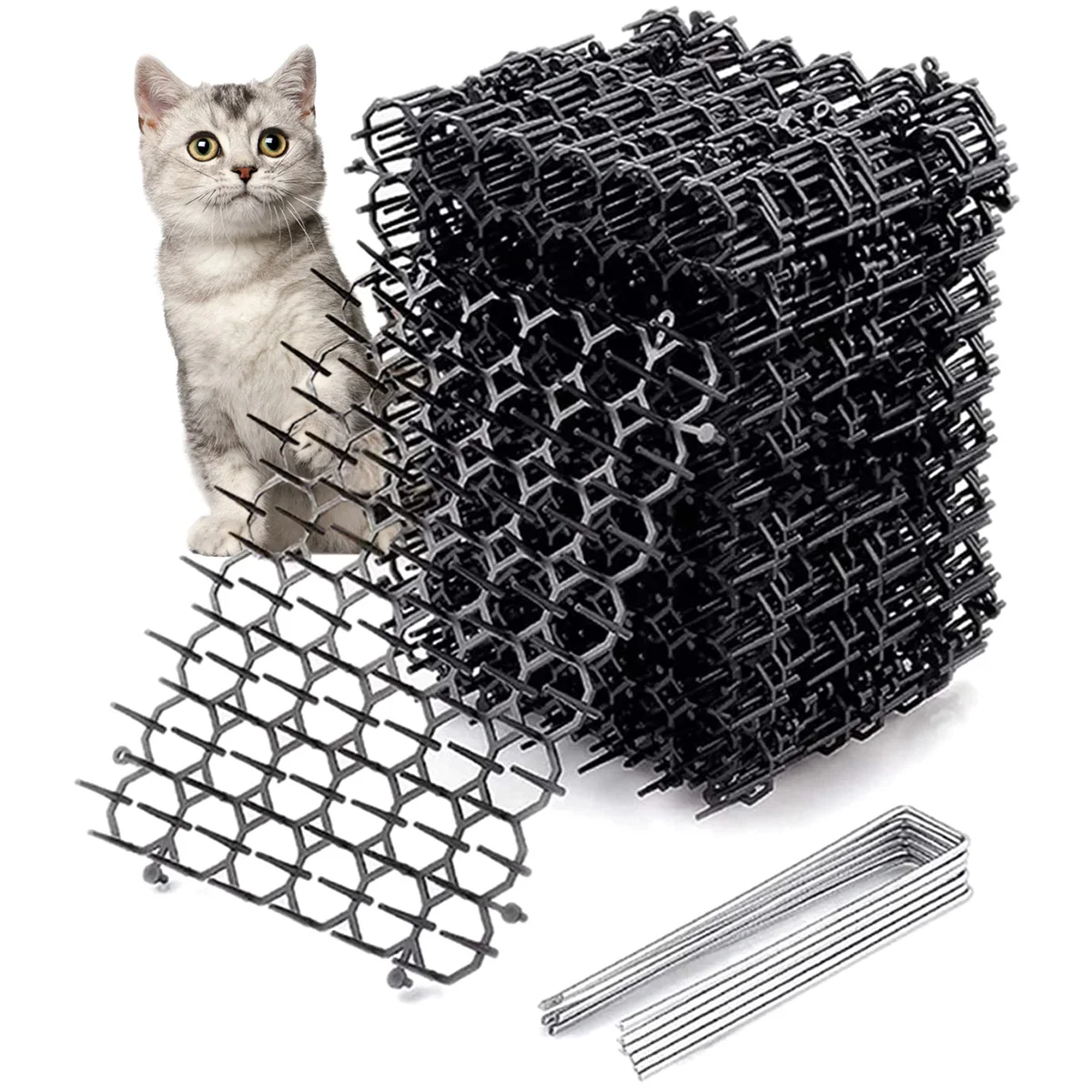 Title 11, 12pcs Cat Scat Mat Repellent Mat Anti-Cat With ...