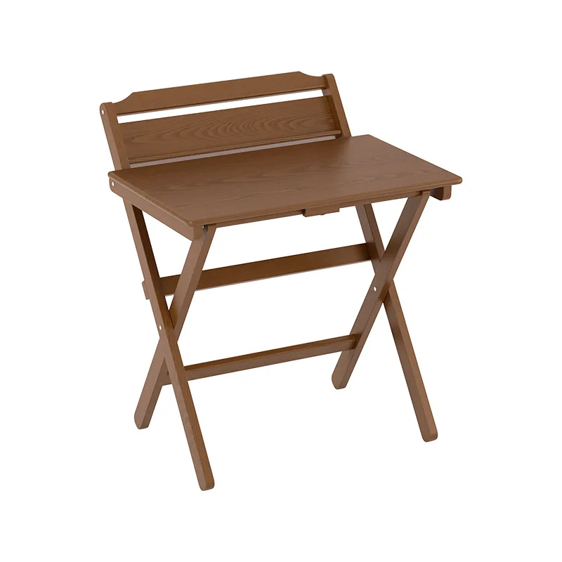 Foldable Small Desk Bedside Computer Desk Simple Household Small Solid Wood Dining Table Bedroom Folding