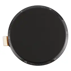 Premium Sapphire Glass AMOLED Screen Replacement for Smartwatch Display - Touch Screen Component (Black)
