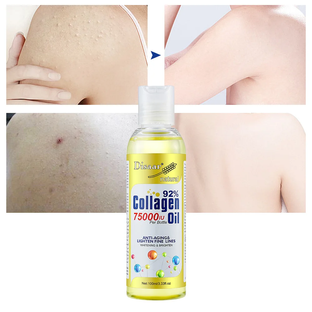 92% Collagen 75000IU Oil Skin Plumping Serums For Face Help Brighten Skin Complexion, Fight Fine Lines Heals and Repairs