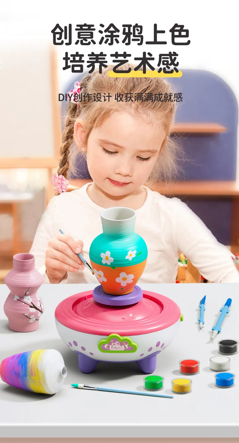 סט מיני סטודיו פוטרי דלוקס - ערכת יצירה לילדים ונוער - יצירת 20 פרויקטים מיניאטוריים ייחודיים של חימר