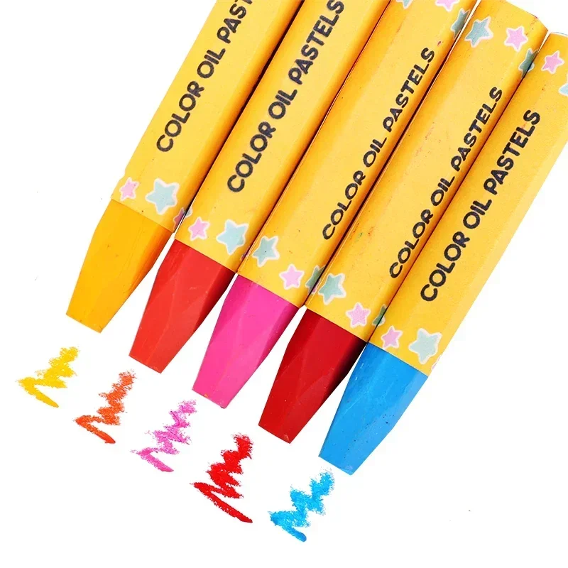 12 24 36 Colors Oil Pastels Colored Pencil Oil Pastels Color Wax Crayon Color Pen Colored Paiting Pencil Optional Kids Gift oil pastels