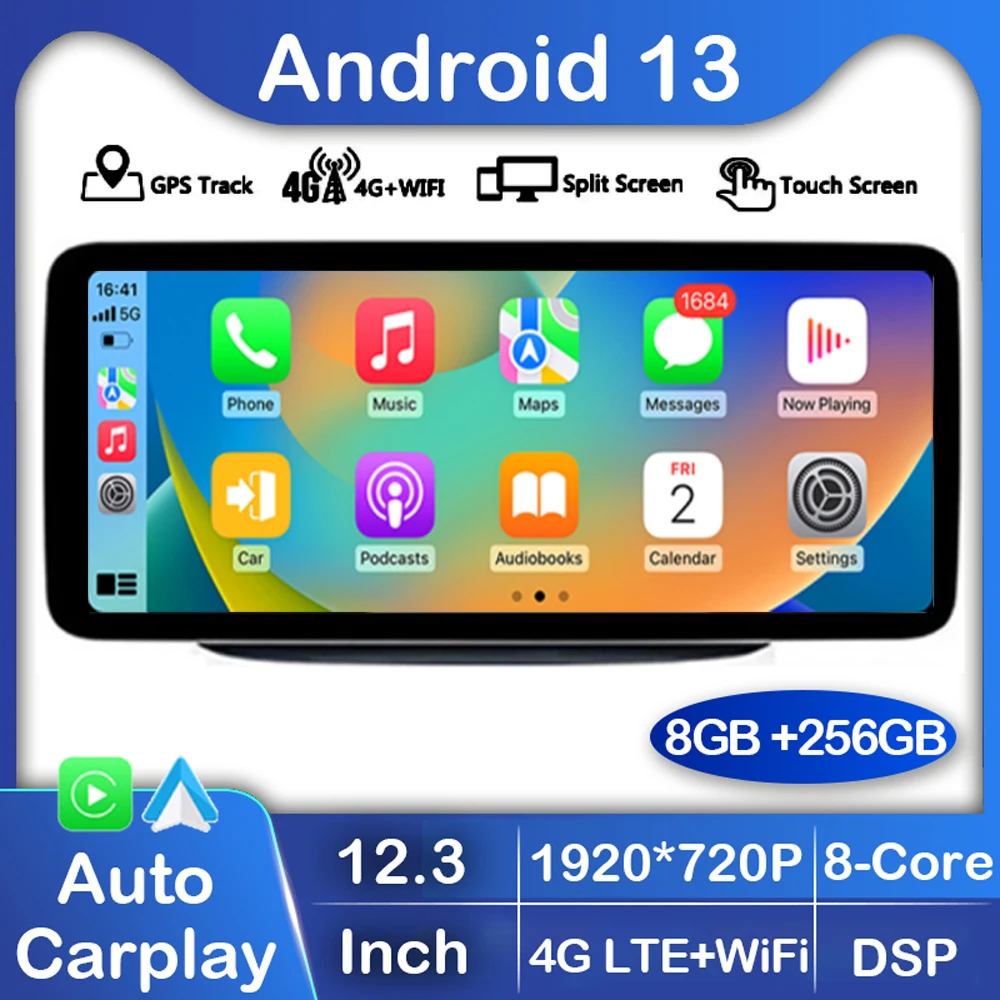 

Android 13 8 Core Car Radio GPS For Mercedes-benz B Class W245 W246 2011-2018 Carplay Auto Multimedia Player Stereo 360 Camera