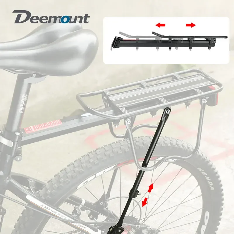 Bicycle Luggage Carrier Cargo Rear Rack Shelf Cycling Bag Stand Holder Trunk Fit 20-29'' Mtb & 4.0'' Fat Bike