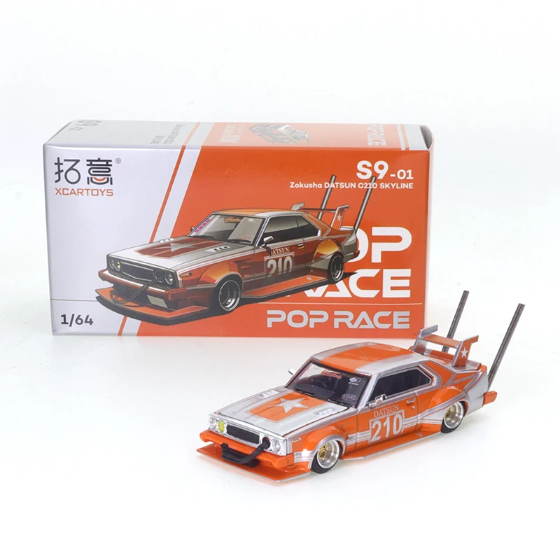 

Рождественские игрушки powork 1/64 Zokusha C210, апельсиновый цветок из сплава, детские рождественские подарки, игрушки для мальчиков, Коллекционная модель автомобиля