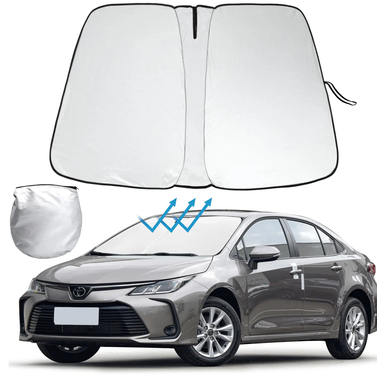 

Car Windshield Sunshade Window Visor Cover Anti UV For Toyota Corolla 2019 2020 2021 2022 2023