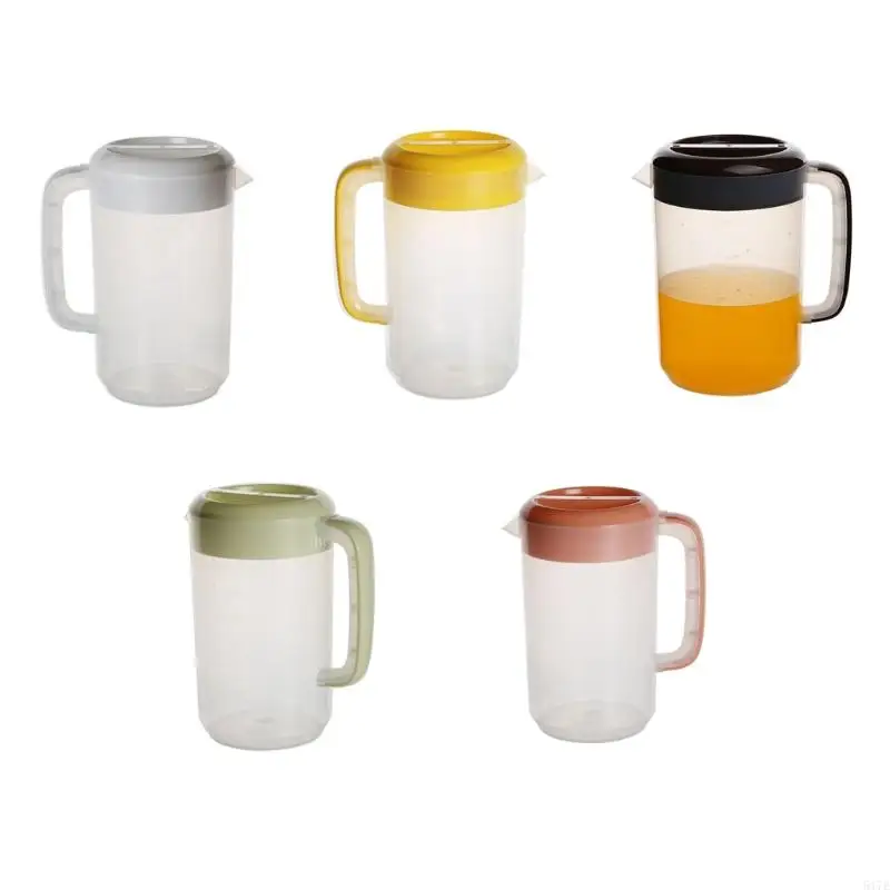 517E Cold Kettles Juice Carafes Transparent Juice Pitchers Environmental Plastic Material Large Capacity Cold Water Kettles