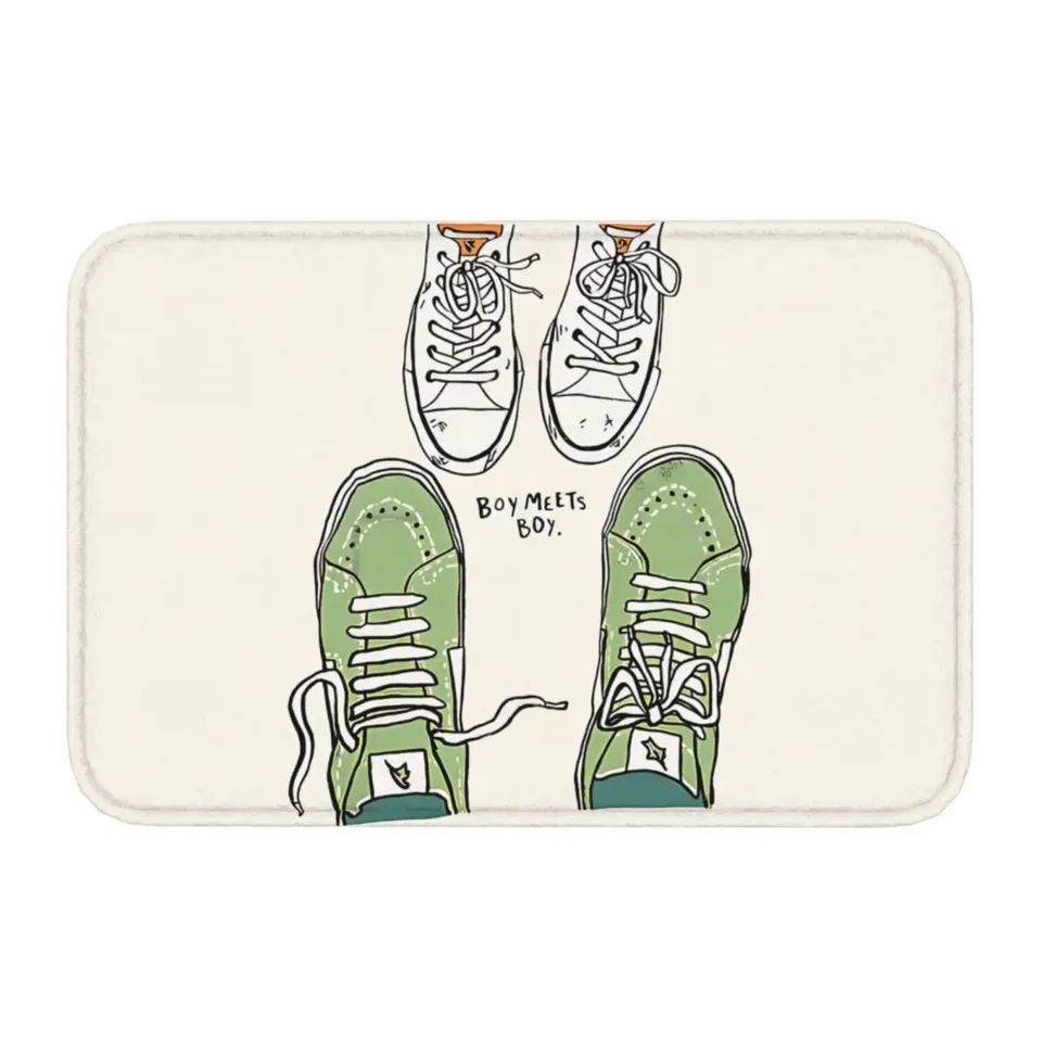 Kit Connor Heartstopper Badematte Junge trifft Junge Schuhe