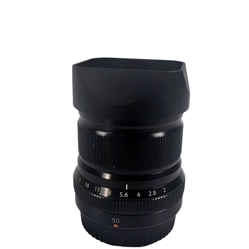‌Metal Square Bayonet Lens Hood With Metal Cap for Fujifilm XF50mm