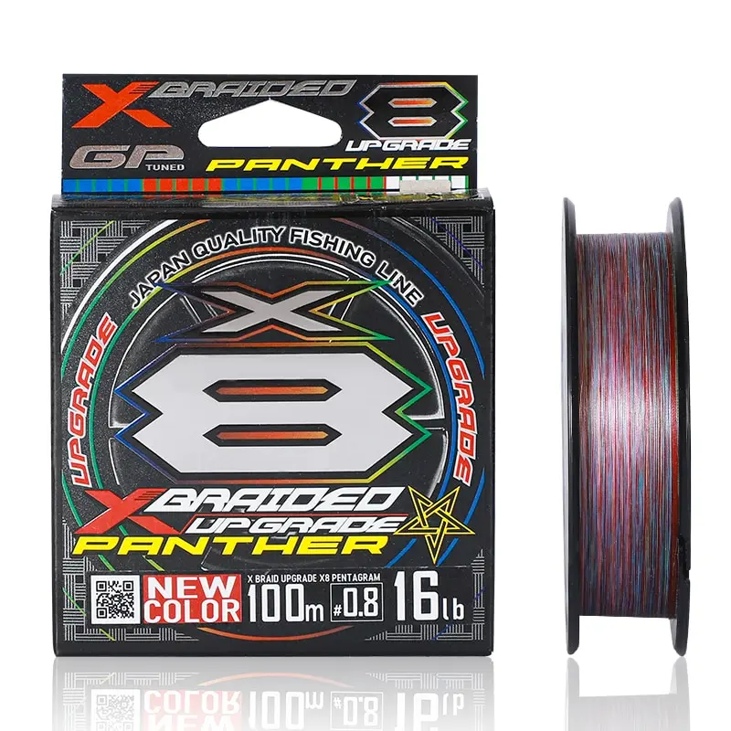 PANTHER X8 Upgrade XBraid 8 Strands Multifilament PE Fishing Line
