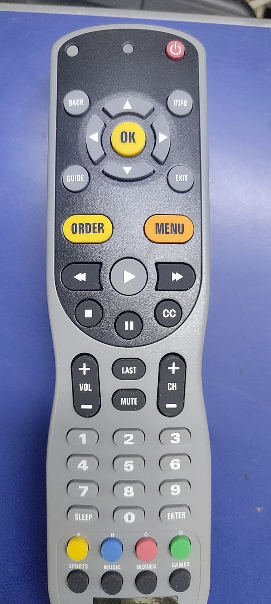 UniversalRemoteControlForEnseoSlateCleanableHotelHospitality