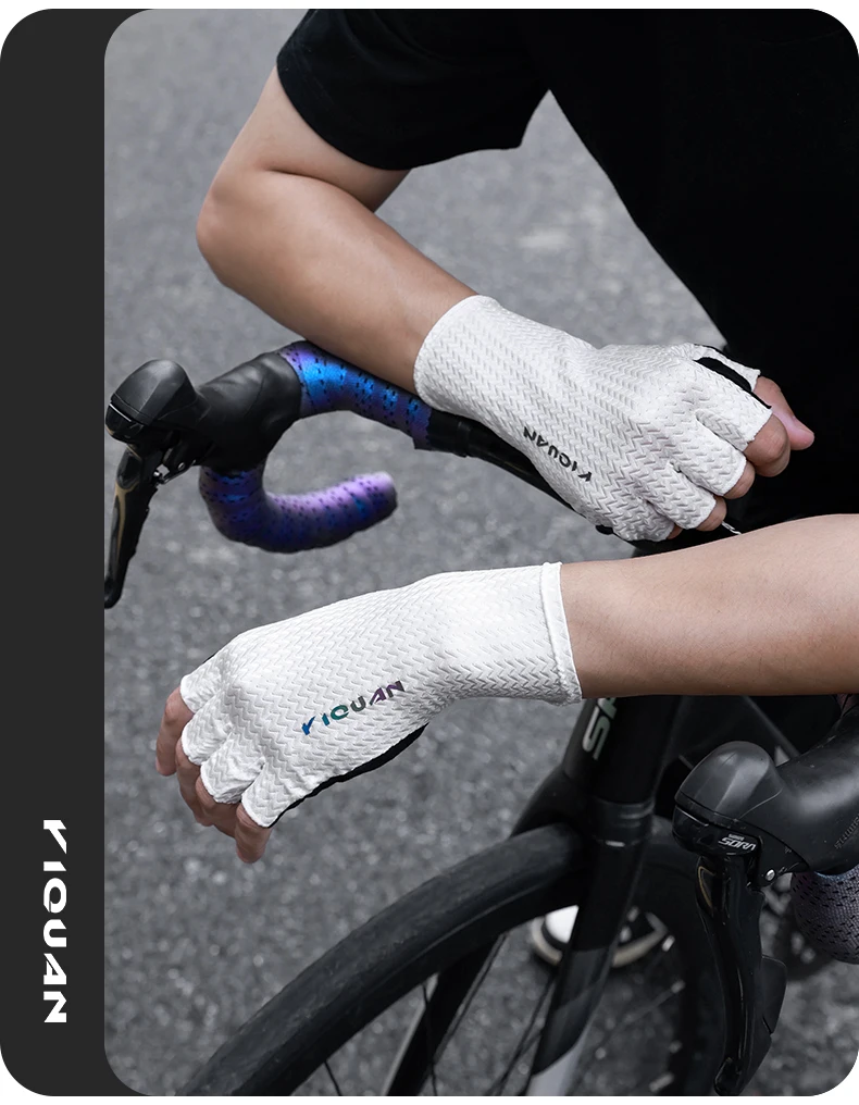 Radfahren Halbe Finger Handschuhe Männer Frauen Atmungsaktive Anti-slip Handschuh Fitness Sport Training Fahrrad Handschuhe – Detail 12