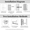 Paper Towel Holder Punch-Free Roll Paper Holder Kitchen Tissue Shelf Under Cabinet Fresh Film Tin Foil Holder Accessory 6