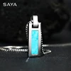 Necklace for Men Natural Turquoise Pendant High end Trendy Brand Tungsten Black Agate Fashion Versatile，Engraving 1