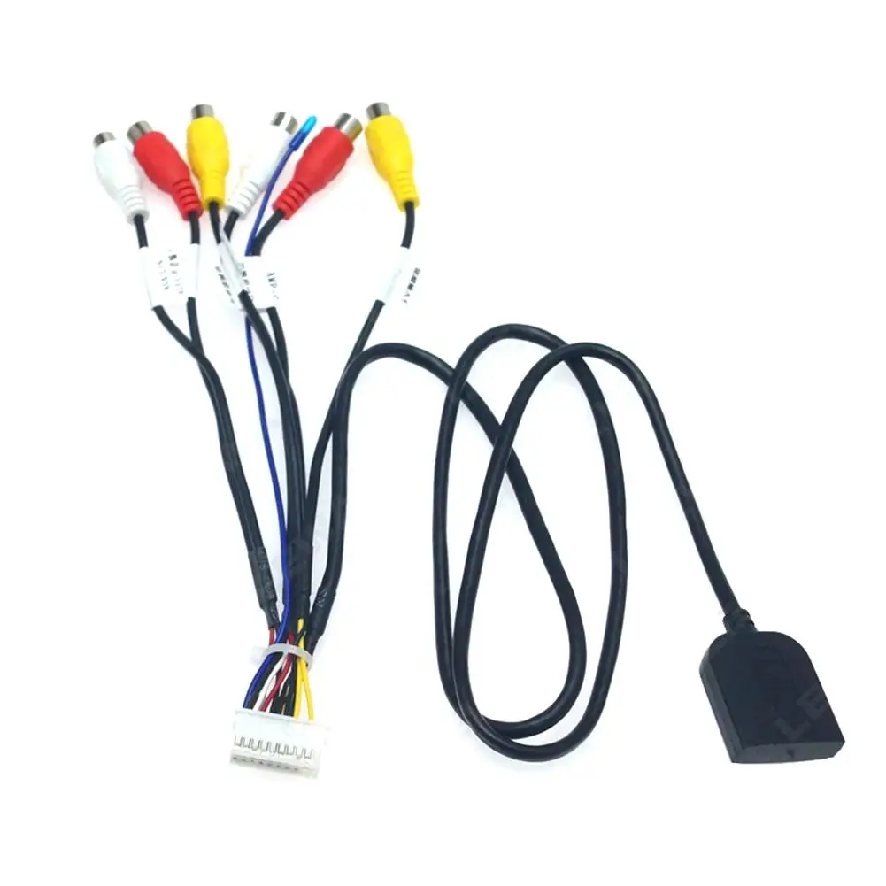 20 Pin Car Audio Video Cable with 4G Card Slot Extended Interface RCA Output AUX SIM Card Slot Converter car wire cable adapter sim card slot adapter For Palmxun Solution