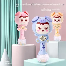 

Baby molars toy Early Learning story machine Baby toys 0-3 years old tooth glue hand bell